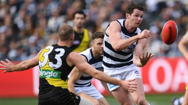 Geelong enjoyed their home ground advantage in the win over Richmond on Saturday. 