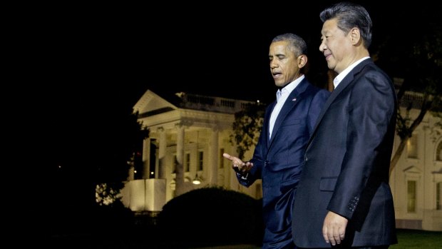 President Barack Obama and Chinese President Xi Jinping at the   White House.