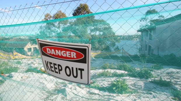 Land at Hunters Hill that was once home to a uranium smelter. 