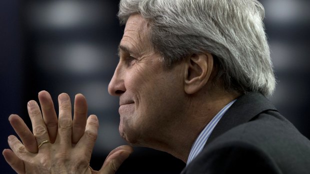 US Secretary of State John Kerry during testimony to members of the House of Representatives on Iran's nuclear program on Wednesday.