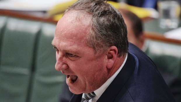 Nationals leader Barnaby Joyce faced accusations of pork barrelling over a decision to locate the Regional Investment Corporation in Orange.