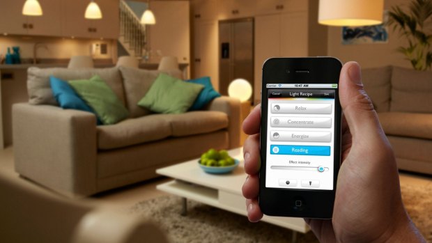 The Philips Hue lights and app home automation tool is used to manage home lighting.