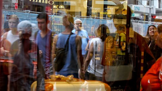 Clothing sales fell 2.9 per cent in February, according to the ABS. 