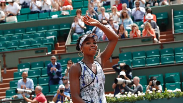 Venus Williams appeared to let the news slip after her second-round win.