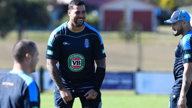 Andrew Fifita made the headlines several times after the Blues lost Origin II.