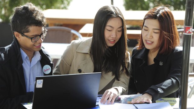 Canberra will be home to more than 9000 international students this year, but a limited job market is a factor in a below average migrant population.