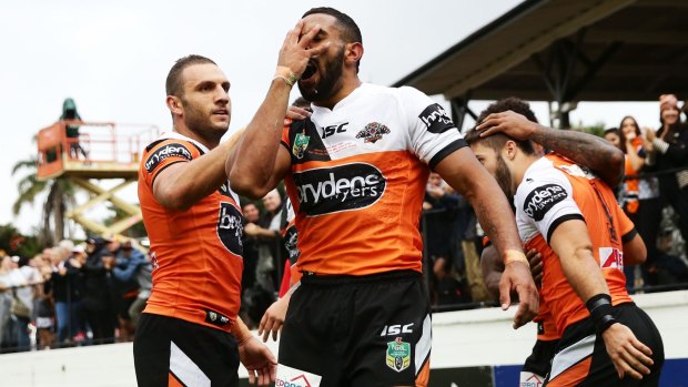 Josh Addo-Carr thinks of his uncles each time he scores a try.