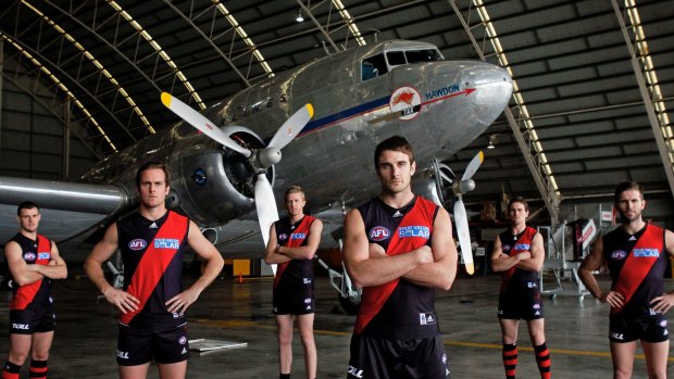 The Bombers' 2013 leadership group.