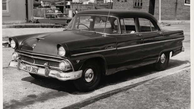 The Ford Customline used in the kidnapping.