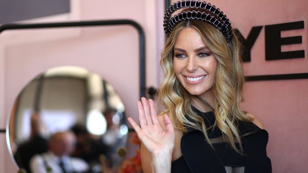 In the climate-controlled surrounds of the Birdcage marquees, celebrities such as Jennifer Hawkins needn't worry too much about inclement weather.