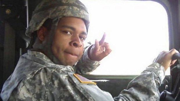 Micah Xavier Johnson in his military uniform.