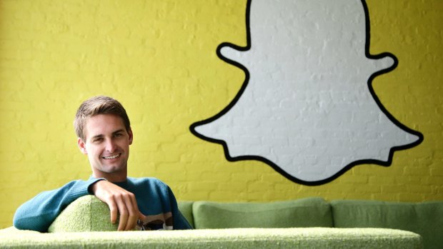 In the money: Snapchat CEO Evan Spiegel.