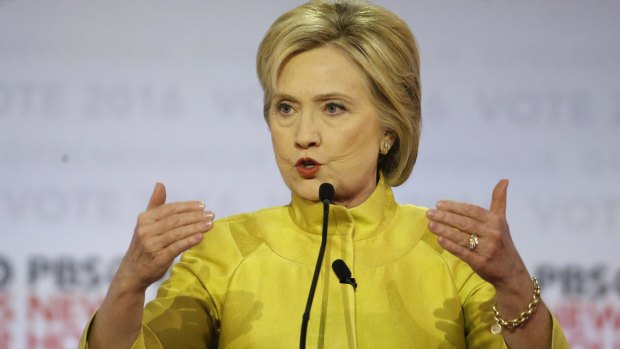 Hillary Clinton invoked her role as secretary of state in the Obama administration.