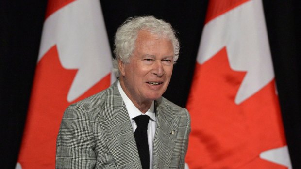The now late Ken Taylor, former Canadian ambassador to Iran, in 2013. Taylor, who kept Americans hidden at his residence during the 1979 Iran hostage crisis, has died. 