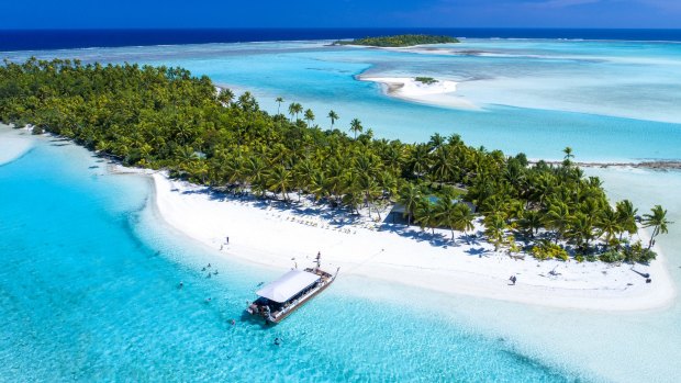 Aitutaki's lagoon is considered one of the most beautiful in the world. 