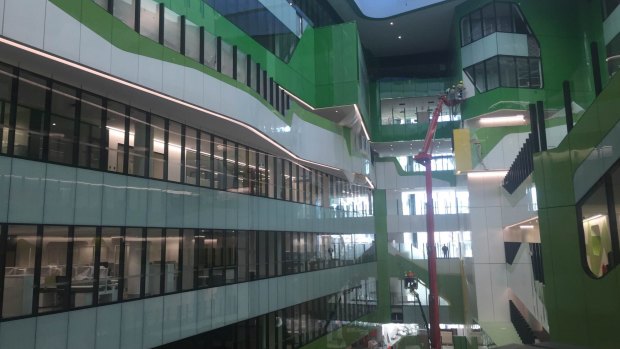 Asbestos was discovered during building work at the new Perth Children's Hospital. 