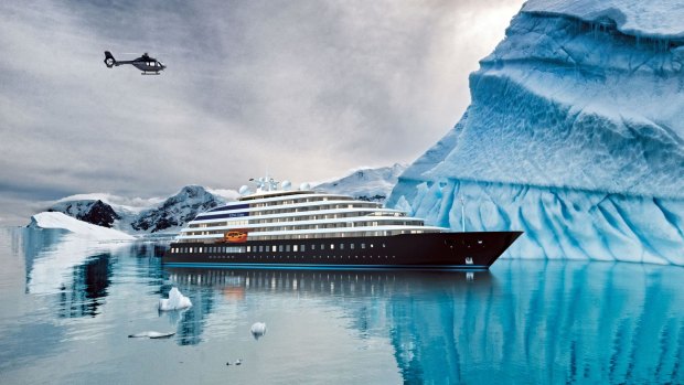 Artist's impression of Scenic Eclipse in Antarctica, a trip that has new summer departure dates.