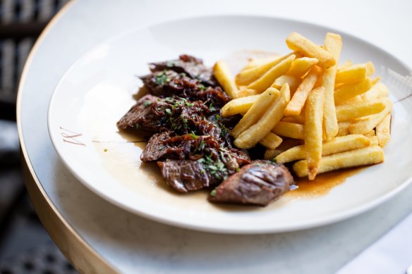 Steak frites at Manon in Sydney.