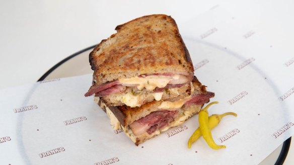 Frank's Reuben is one of several sandwich options on the menu.