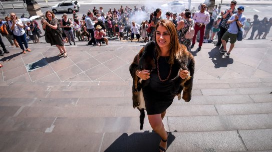 Lidia Thorpe enters Parliament for the first time as an MP.