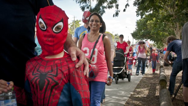 Superheroes abounded on the Walk 4 William.