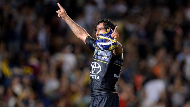 Magic man: Johnathan Thurston's brilliance in extra time helped the Cowboys to victory.