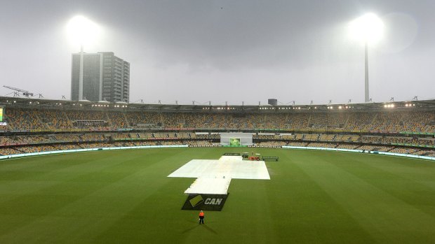 Three-day special: Heavy rain did not help crowd figures on day four of the first Test.
