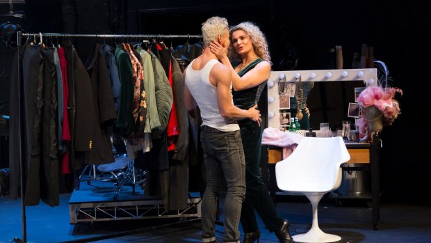Gender swapping: Ben Gerrard and Danielle Cormack in The Misanthrope.