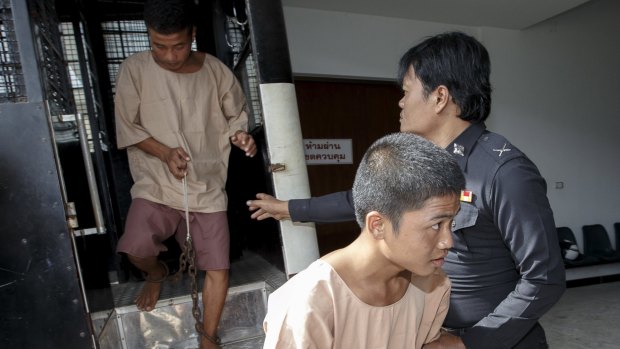 Accused of murdering British tourists, Myanmar men Zaw Lin (right) and Win Zaw Htun have withdrawn their confession, that they now say was extracted through torture. 