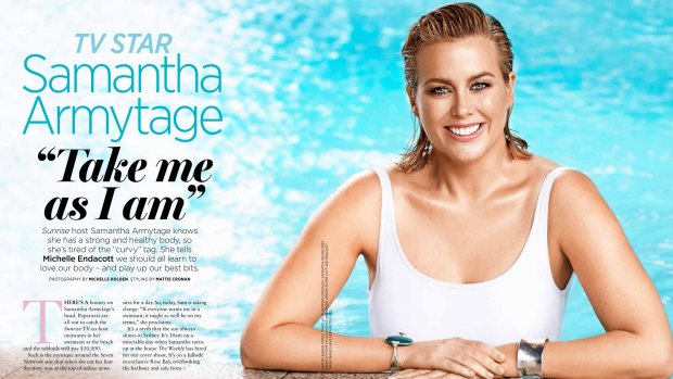 Armytage in a shot from the AWW spread.