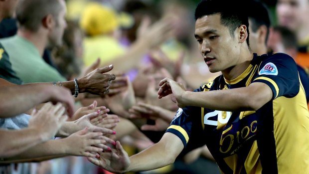 Farewell: Recently departed Mariner Kim Seung-yong was the last Korean to play in the A-League.