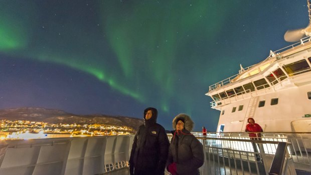 The aurora borealis is a highlight of the Norway winter excursion with Cruise Express.