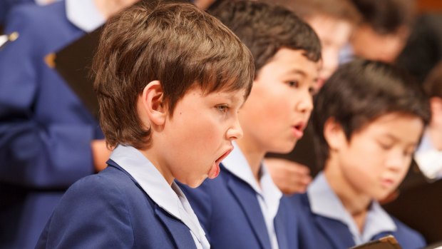 The Australian Boys Choir features five distinct choral bodies, all of them enjoying the spotlight.