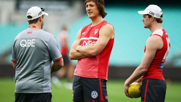 Swans star Kurt Tippett will be missed in the ruck and up forward.