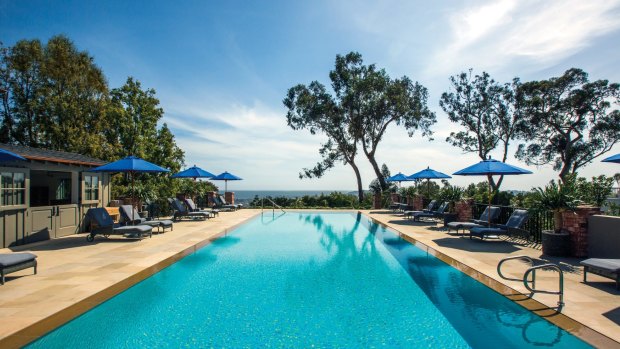 The pool at El Encanto hotel, Santa Barbara, California