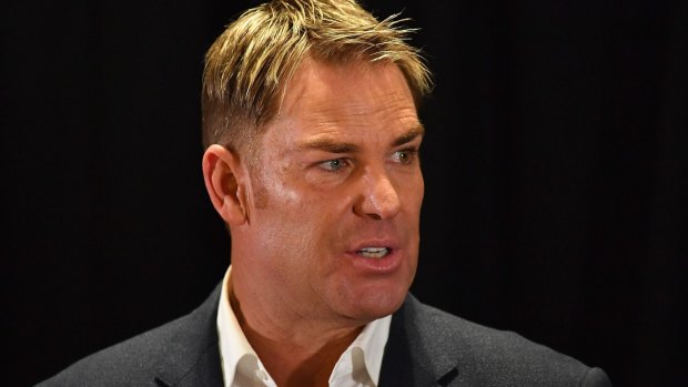 Shane Warne's stage show has been postponed at the request of his publisher.