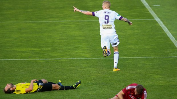 Andy Keogh scored yet again for the Glory.