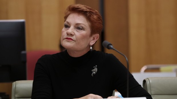 Pauline Hanson says James Ashby's money-raising idea was knocked on the head.