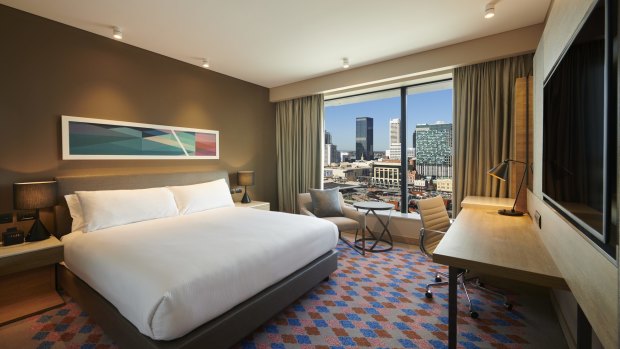 A room at DoubleTree by Hilton Perth.