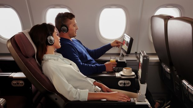 Qantas A380 premium economy.