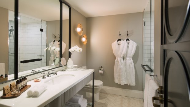 Luxury toiletries and quality bathrobes and slippers are provided at the hotel.