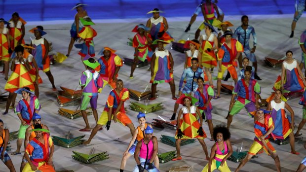 Dancers perform during the Opening Ceremony of the Rio 2016 Paralympic Games at Maracana Stadium on Wednesday.