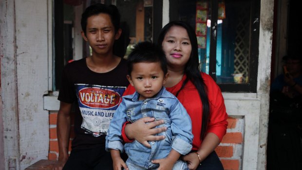 'There was all this shaming': Arief, Aulia and their son in Sukabumi, rural West Java.