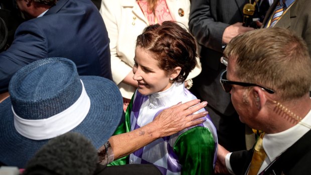 Michelle Payne, the first female to win the Melbourne Cup, says those who think women aren't good enough should “get stuffed”.