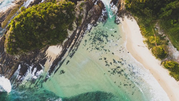 The scenic waters off Number One Beach, Seal Rocks. 