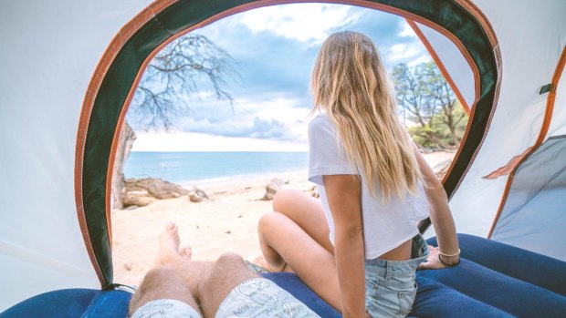 With international borders closed, camping holidays in Australia are booming.