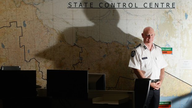 Emergency Management Commissioner Craig Lapsley at the State Control Centre.