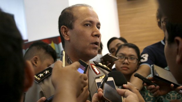 Indonesian police spokesman Major-General Boy Rafli Amar addresses the media in Jakarta in July, after wanted Islamist militant Santoso was shot dead in Sulawesi. 