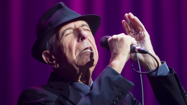 Leonard Cohen during his 2013 Australian tour. 