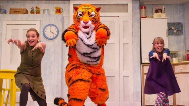 Roaring fun: A stage performance of Judith Kerr's children's classic, <i>The Tiger Who Came to Tea</i>. 